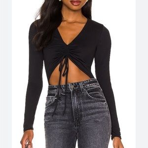 Susana Monaco Drawstring Front Bodysuit